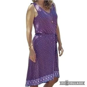 Matilda Jane Hello Summer Caravan Dress Purple Hi Low M Casual Chic Garden Party